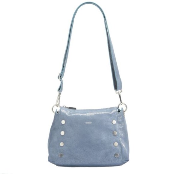 Hammitt Bryant Medium, Steel Blue Stingray, Brushed Silver...